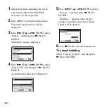 Предварительный просмотр 70 страницы Sony PCM-M10 Operating Instructions Manual