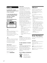 Preview for 2 page of Sony PCM-R300 Operating Instructions Manual