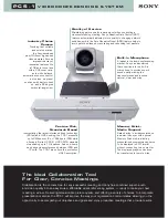 Sony PCS-1 - Video Conferencing Kit Specification Sheet preview