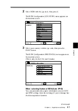 Preview for 61 page of Sony PCS-1500 Operating Instructions Manual