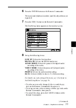 Preview for 77 page of Sony PCS-1500 Operating Instructions Manual