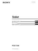 Sony PCS-T300 Operating Instructions Manual preview