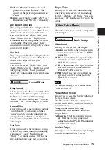 Preview for 75 page of Sony PCS-XG100 Operating Instructions Manual