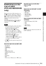 Preview for 103 page of Sony PCS-XG100 Operating Instructions Manual