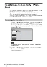 Preview for 130 page of Sony PCS-XG100 Operating Instructions Manual