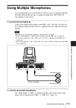 Preview for 173 page of Sony PCS-XG100 Operating Instructions Manual