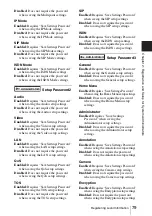 Preview for 79 page of Sony PCSXL55 Operating Instructions Manual