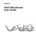 Sony PCV-E308DS - Vaio Digital Studio Desktop Computer User Manual preview