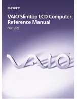 Sony PCV-L620 - Vaio Slimtop Computer Reference Manual preview