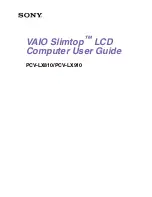 Sony PCV-LX810 - Vaio Slimtop Computer User Manual preview