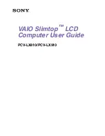 Preview for 1 page of Sony PCV-LX810 - Vaio Slimtop Computer User Manual