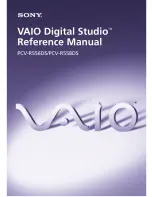 Preview for 1 page of Sony PCV-R556DS - Vaio Digital Studio Desktop Computer Reference Manual