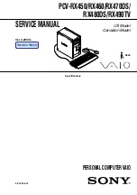 Sony PCV-RX450 Home Networking Solutions Service Manual preview