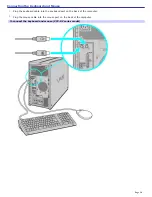 Preview for 26 page of Sony PCV-RZ20CG - Vaio Desktop Computer User Manual