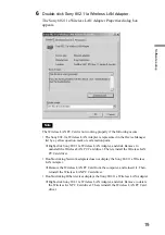 Предварительный просмотр 19 страницы Sony PCWA-C500 - Wireless Lan Pc Card Operating Instructions Manual