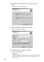 Предварительный просмотр 30 страницы Sony PCWA-C500 - Wireless Lan Pc Card Operating Instructions Manual