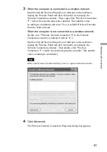 Предварительный просмотр 41 страницы Sony PCWA-C500 - Wireless Lan Pc Card Operating Instructions Manual