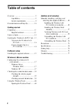 Preview for 4 page of Sony PCWA-C700 - Wireless Lan Dual Pc Card Operating Instructions Manual