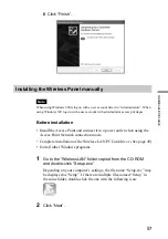 Preview for 57 page of Sony PCWA-C700 - Wireless Lan Dual Pc Card Operating Instructions Manual