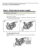 Предварительный просмотр 2 страницы Sony PD150 Brief User'S Manual