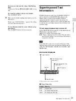 Предварительный просмотр 29 страницы Sony PDW-70MD Instructions For Use Manual