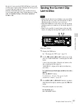 Предварительный просмотр 57 страницы Sony PDW-70MD Instructions For Use Manual