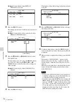 Предварительный просмотр 72 страницы Sony PDW-70MD Instructions For Use Manual