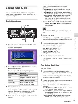 Preview for 59 page of Sony PDW-75MD Instructions For Use Manual