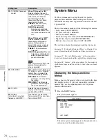 Preview for 74 page of Sony PDW-75MD Instructions For Use Manual