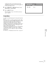 Preview for 75 page of Sony PDW-75MD Instructions For Use Manual