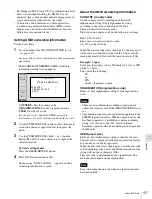 Preview for 177 page of Sony PDW-F1600 Operation Manual