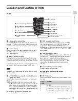 Предварительный просмотр 13 страницы Sony PDW-F330K Operating Instructions Manual