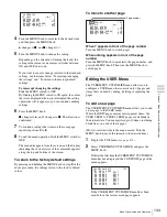 Preview for 133 page of Sony PDW-F330K Operating Instructions Manual