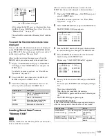 Предварительный просмотр 149 страницы Sony PDW-F330K Operating Instructions Manual