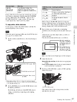 Preview for 57 page of Sony PDW-F335K Operating Instructions Manual