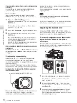 Preview for 62 page of Sony PDW-F335K Operating Instructions Manual