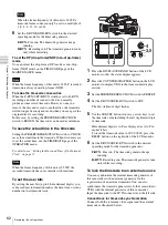 Preview for 62 page of Sony PDW-F355L Operating Instructions Manual