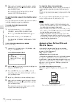 Preview for 72 page of Sony PDW-F355L Operating Instructions Manual