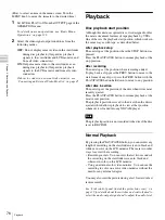 Preview for 76 page of Sony PDW-F355L Operating Instructions Manual