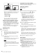 Preview for 160 page of Sony PDW-F355L Operating Instructions Manual