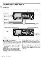 Предварительный просмотр 12 страницы Sony PDW-F70 Operating Instructions Manual