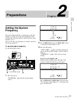 Предварительный просмотр 23 страницы Sony PDW-F70 Operating Instructions Manual