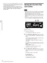 Предварительный просмотр 70 страницы Sony PDW-F70 Operating Instructions Manual