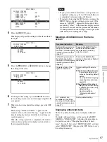 Предварительный просмотр 97 страницы Sony PDW-F70 Operating Instructions Manual