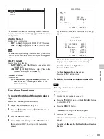 Предварительный просмотр 99 страницы Sony PDW-F70 Operating Instructions Manual