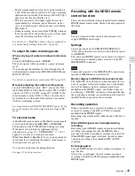 Preview for 49 page of Sony PDW-HD1550 Operation Manual