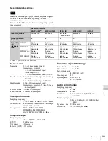 Preview for 123 page of Sony PDW-HD1550 Operation Manual