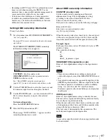 Preview for 127 page of Sony PDW-HD1550 Operation Manual