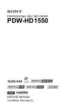 Sony PDW-HD1550 Service Manual preview