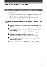 Preview for 5 page of Sony PEG-N710C Audio Player v2.0 User Manual